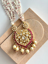Load image into Gallery viewer, Rani Red Polki Necklace
