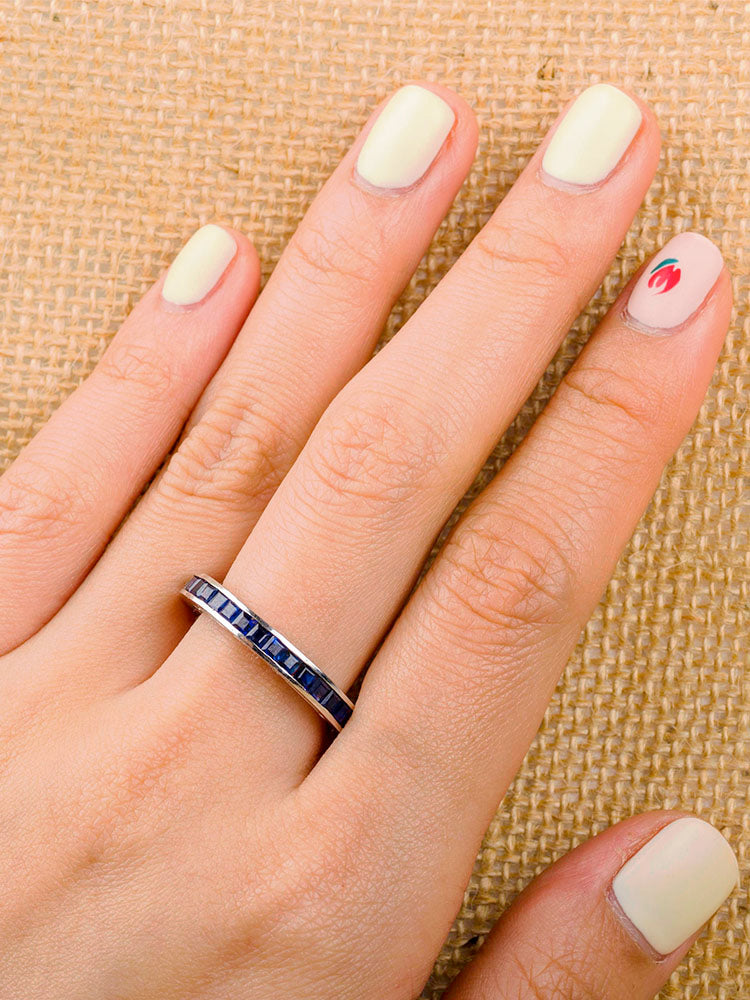 Sapphire Thumb Ring