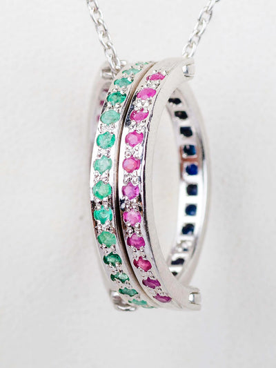 Silver Tri Fold Ring & Pendant