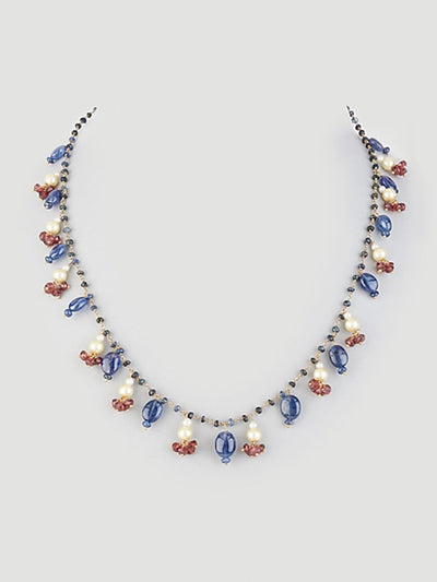 Silver Kalki Gemstone Necklace