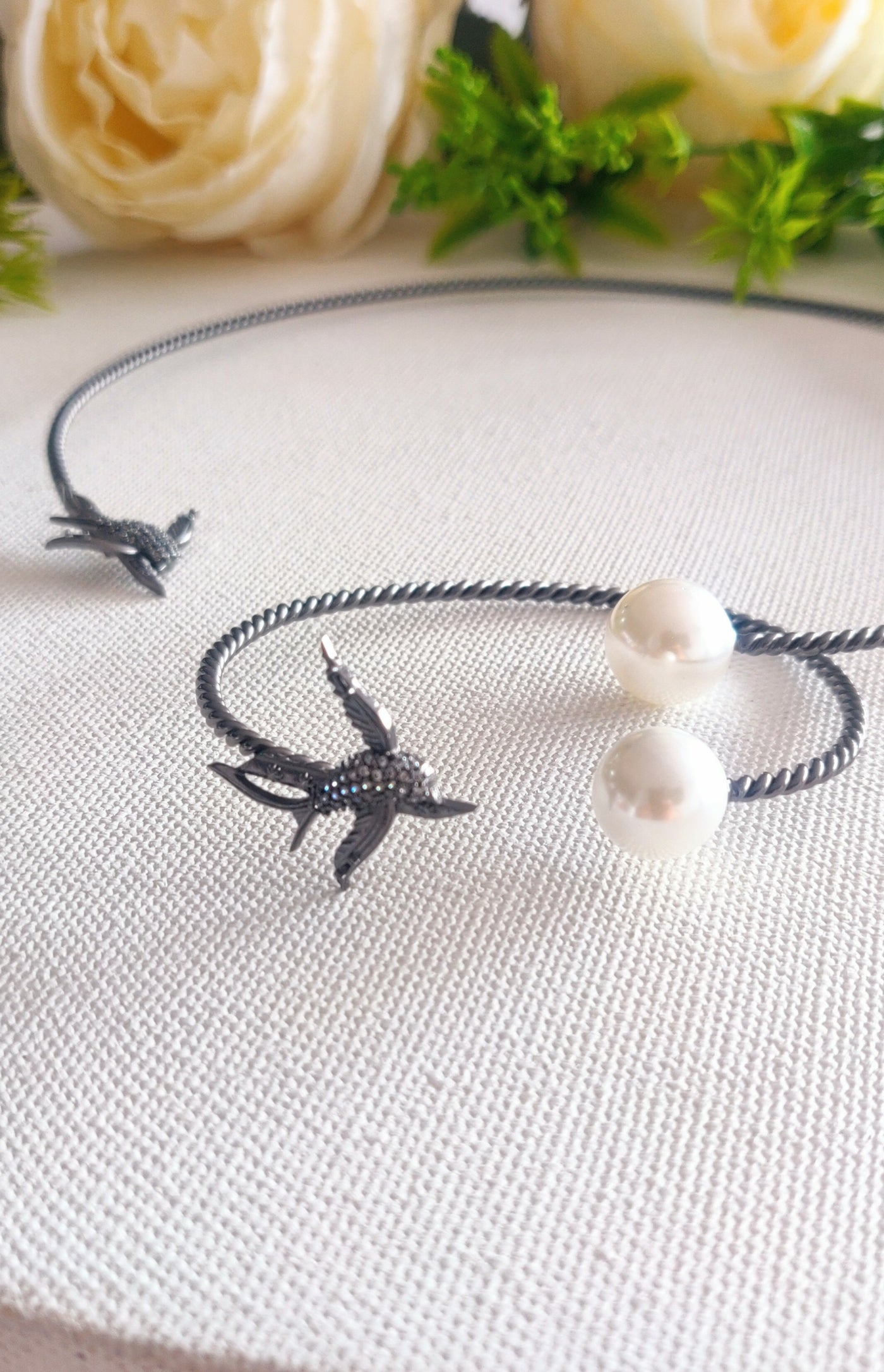 Holy Dove Choker and Bracelet - Set of Two