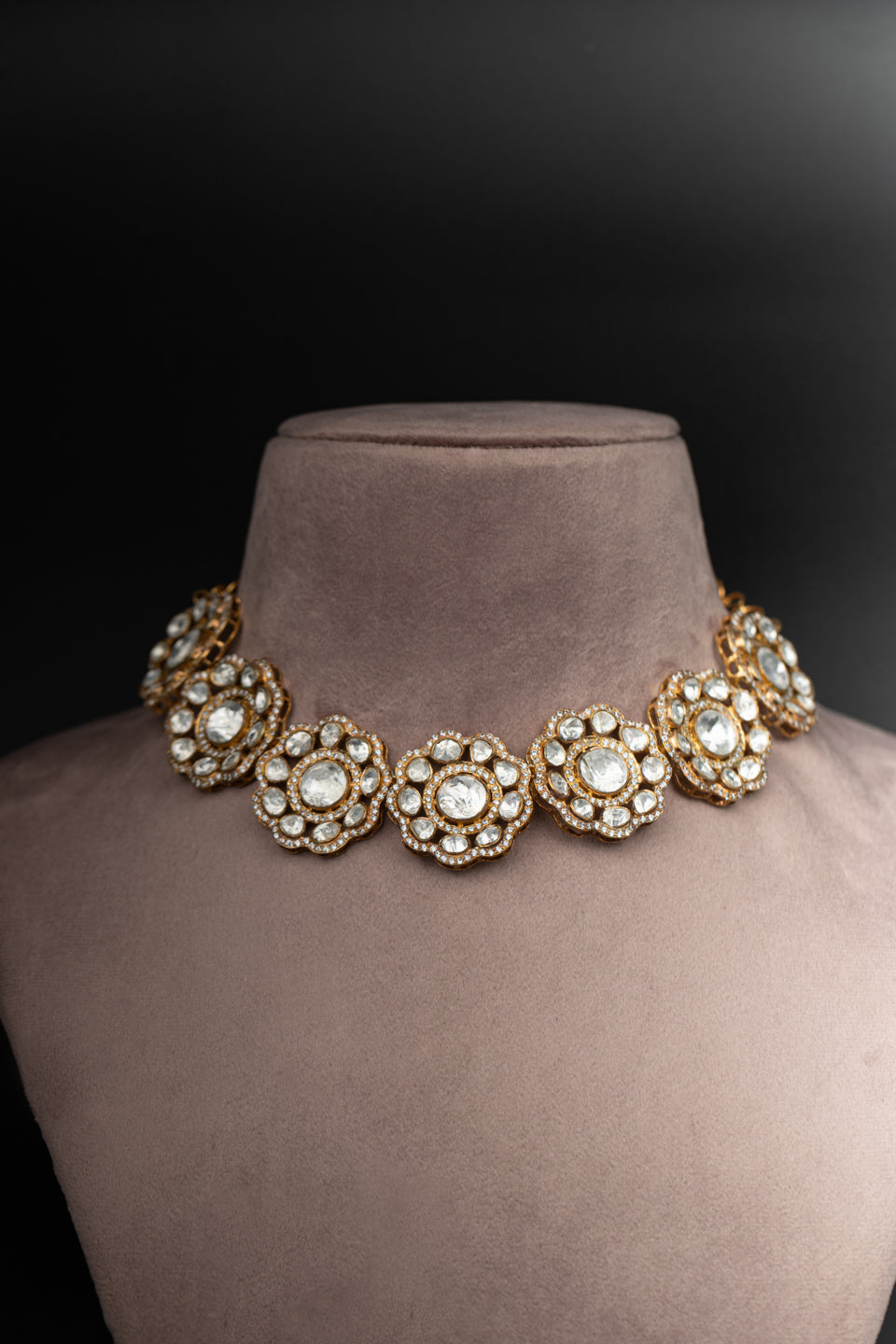 Silver Indali Necklace Set With Earrings