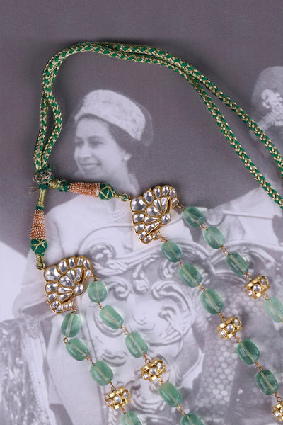 Silver Regalia Jade Necklace with Earrings