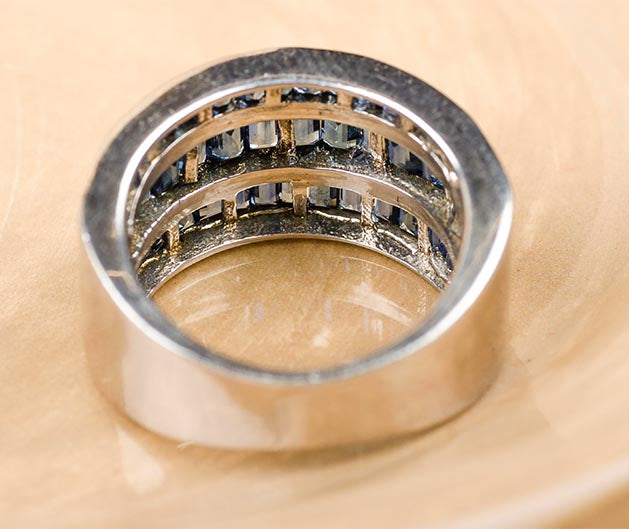 Three Strand Sapphire Ring
