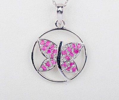 Silver Papilio Butterfly Pendant