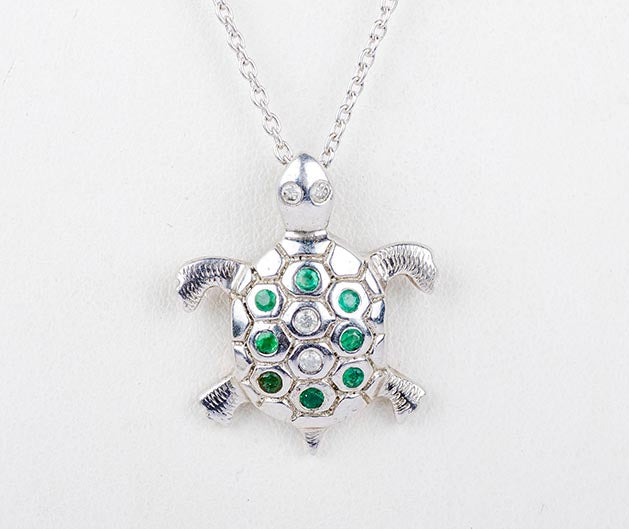 Silver Turtle Dream Pendant